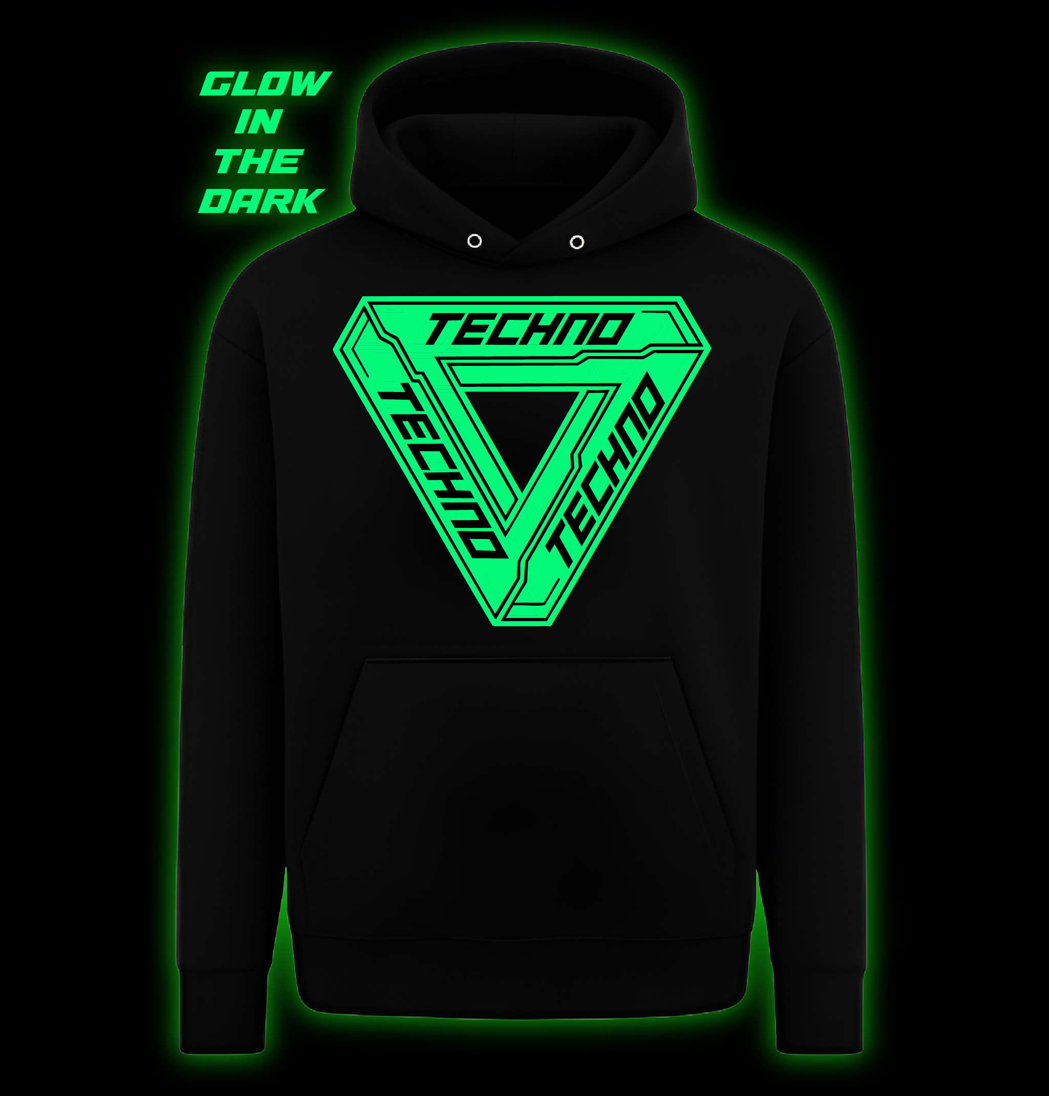 Glow in Dark TECHNO Hoodie