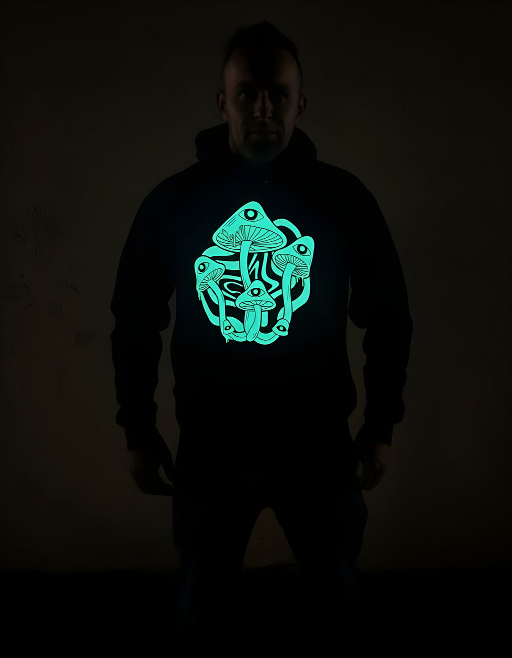Glow in Dark Mushroom Hoodie