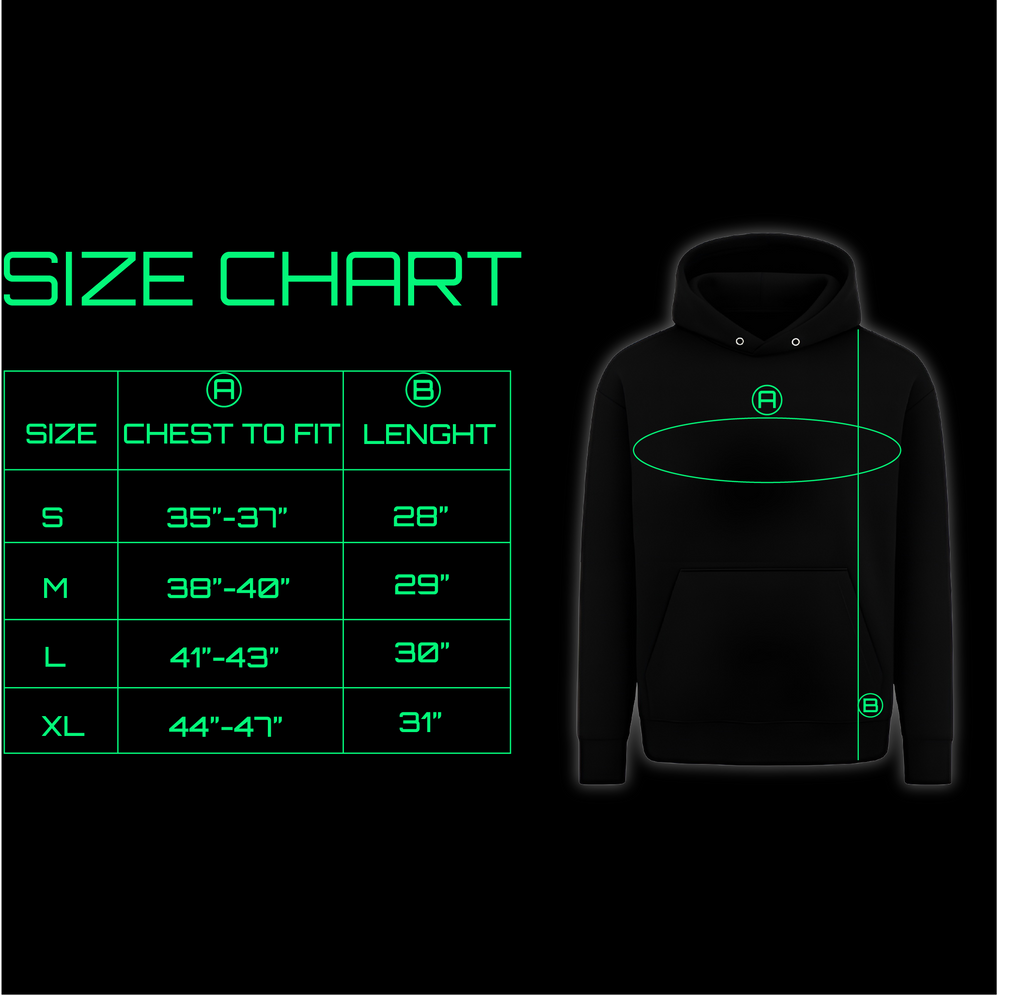 Glow in Dark RAVE YOU Hoodie