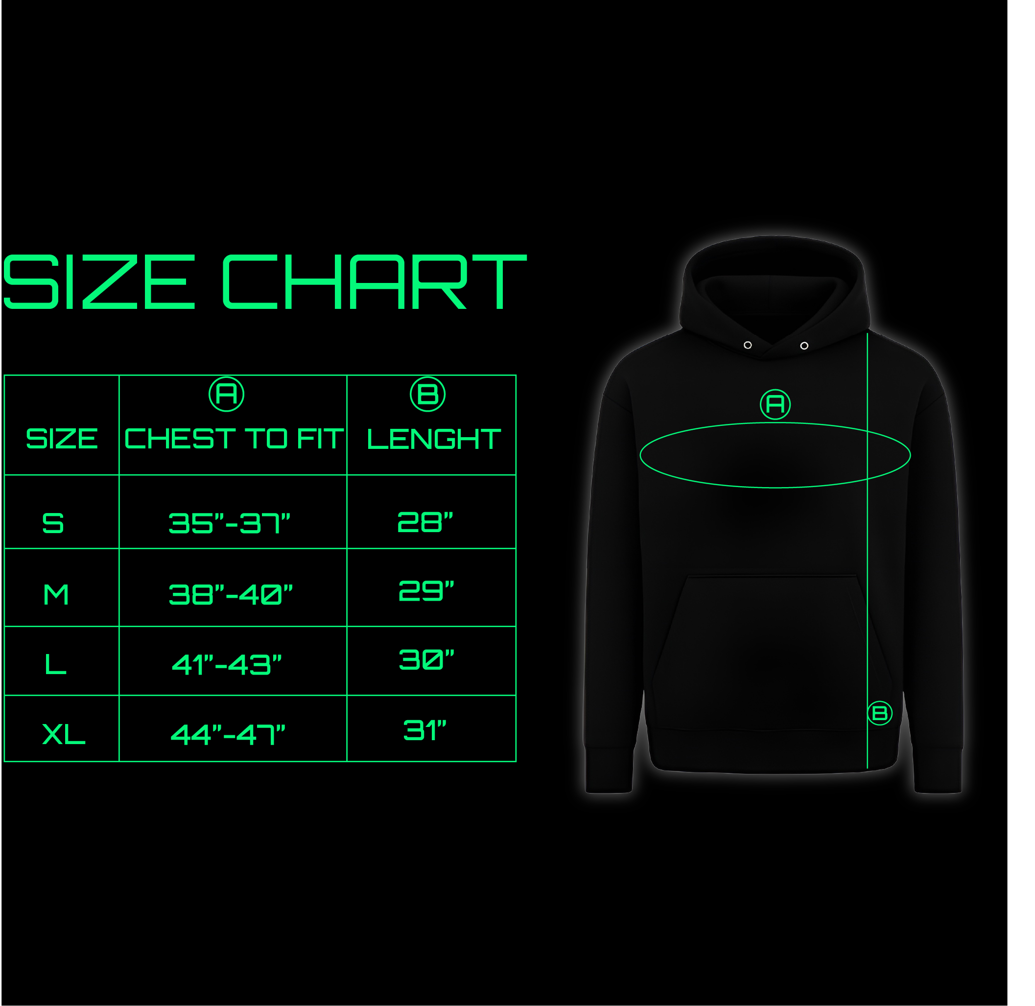 Glow in Dark AFTER CREW Hoodie